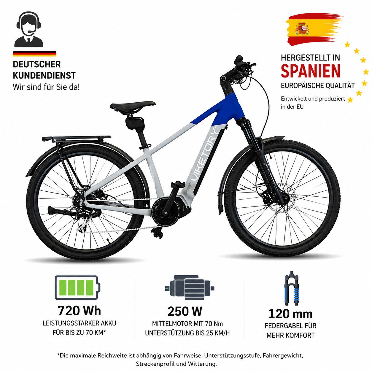 E-Bike Cityrad VENTIX Urban E-Bike – komfortabel und zuverlässig durch den Alltag