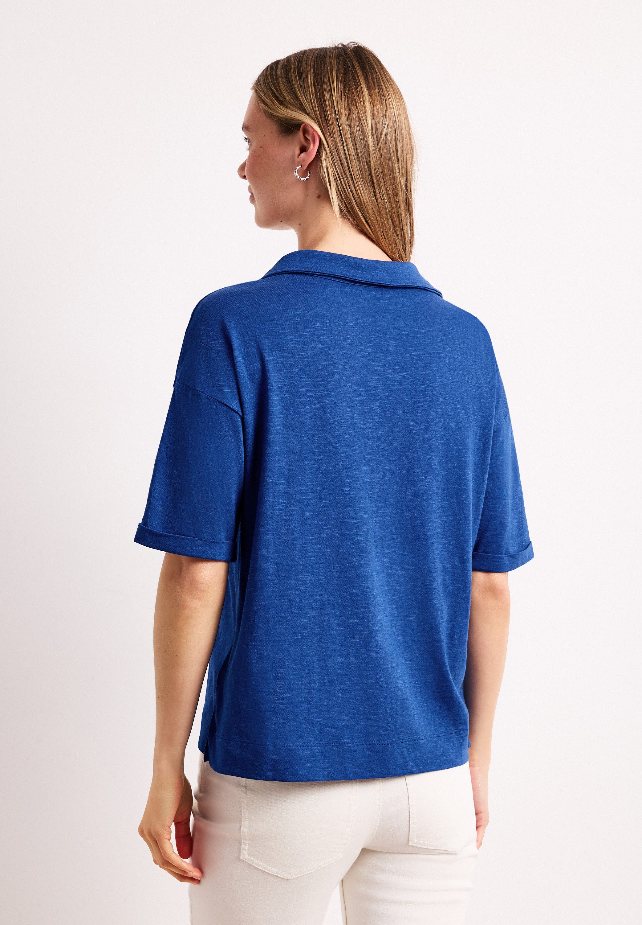 STREET ONE Poloshirt im soften Baumwoll-Mix