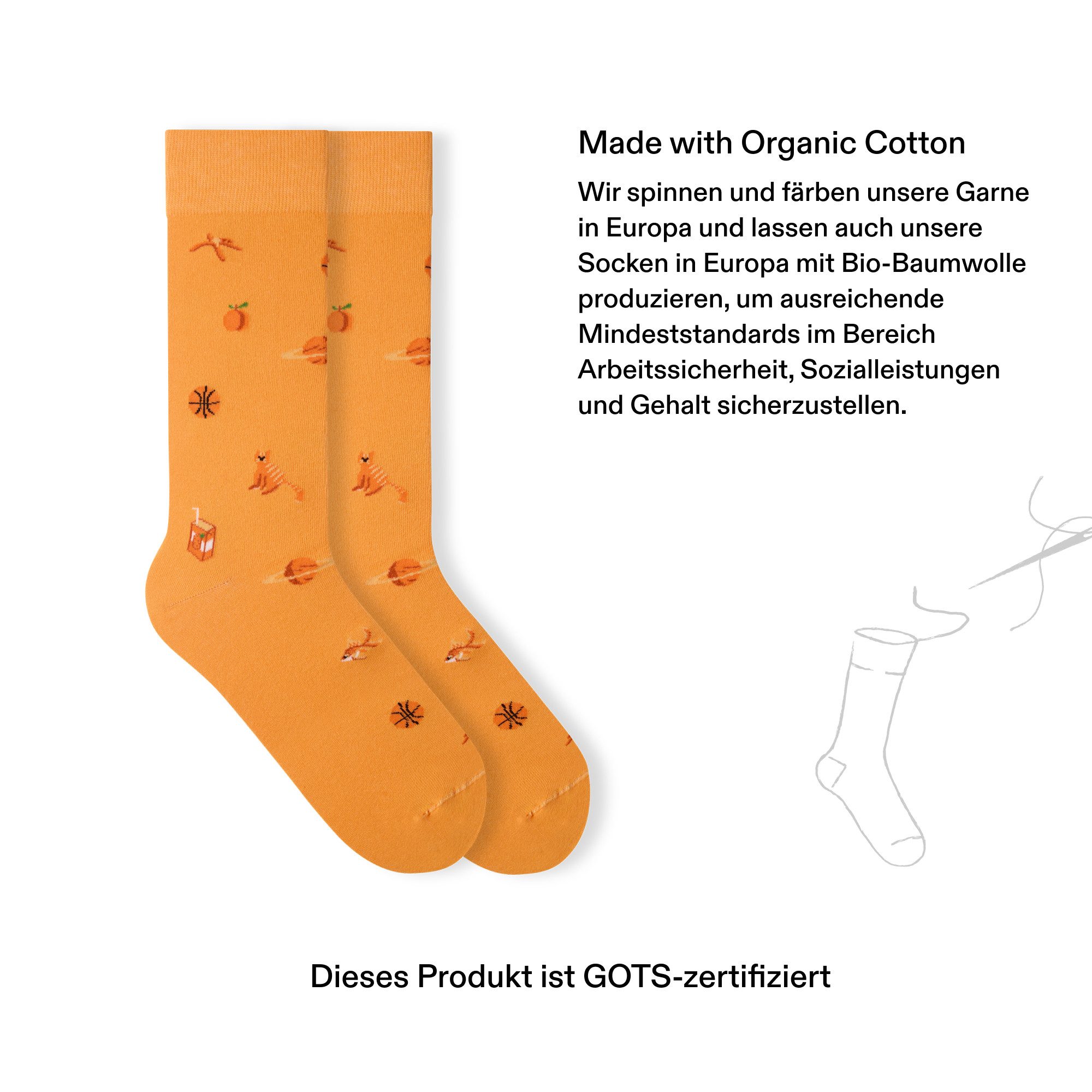 von Jungfeld Socken Signature Icons SET Baumwoll-Mischung 35-46 Unisex (3-Paar, 3 Paar) Lustige Motivsocken aus Bio-Baumwolle