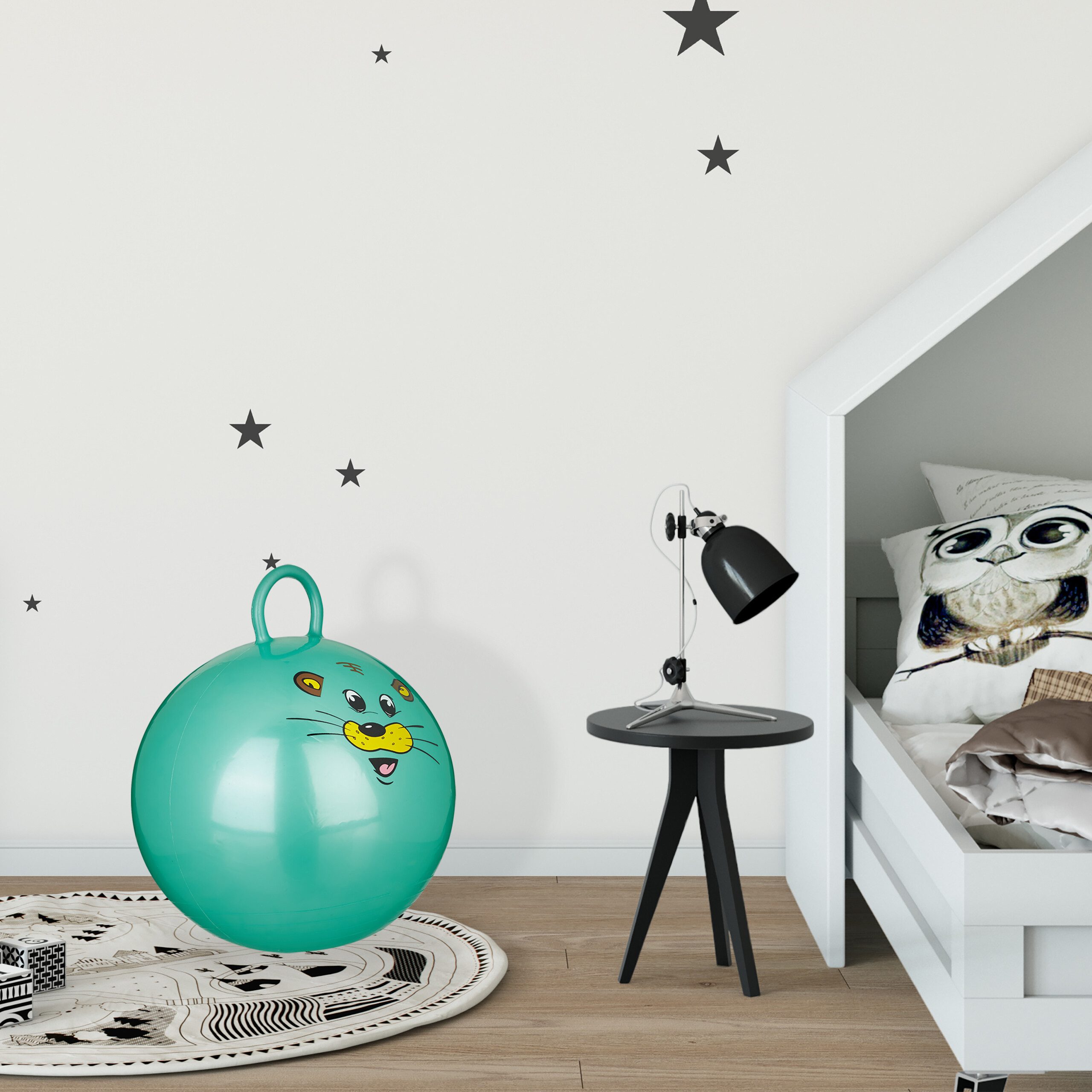 relaxdays Hüpfball 3er Set Hüpfball Kinder