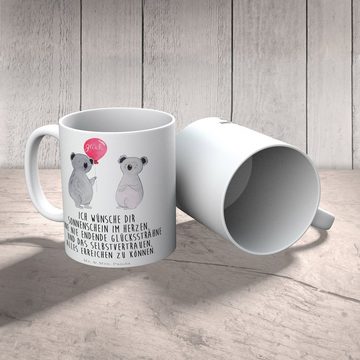 Mr. & Mrs. Panda Tasse Koala Luftballon - Weiß - Geschenk, Tasse, Keramiktasse, Koalabär, Te, Keramik, Langlebige Designs