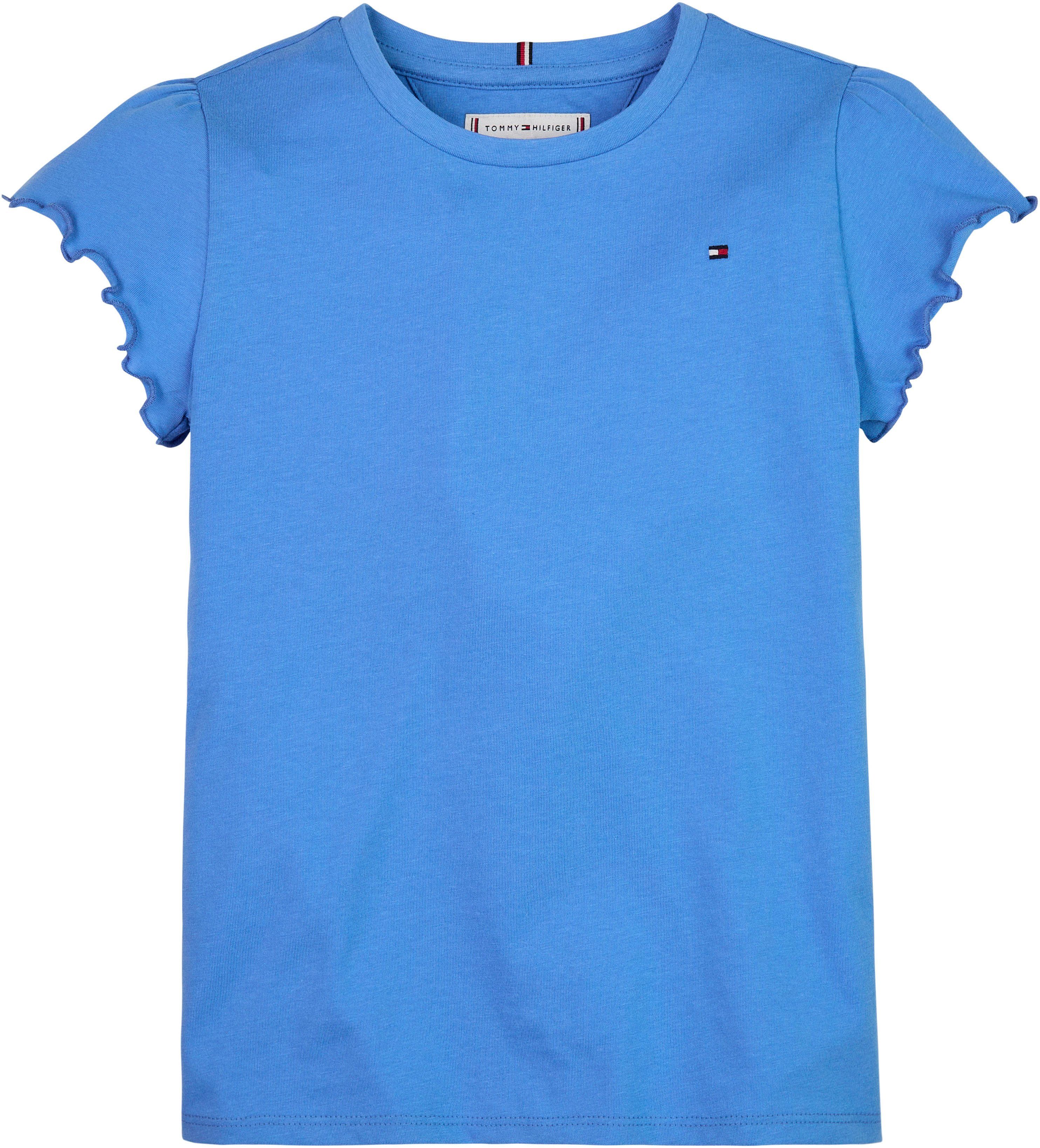 Tommy T-Shirt SLEEVE für Hilfiger Blue_Spell ESSENTIAL Babys TOP RUFFLE