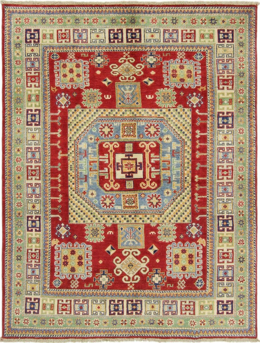 Orientteppich Kazak 150x194 Handgeknüpfter Orientteppich, Nain Trading, rechteckig, Höhe: 5 mm