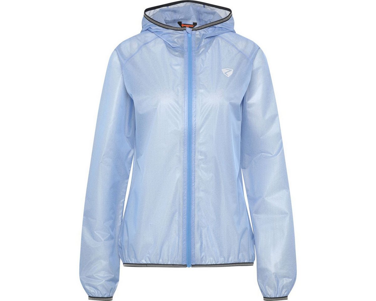 Ziener Fahrradjacke Natina-z Jacket Lady Wasserdichte Damen-Regenjacke für Radfahrer mit reflektierenden