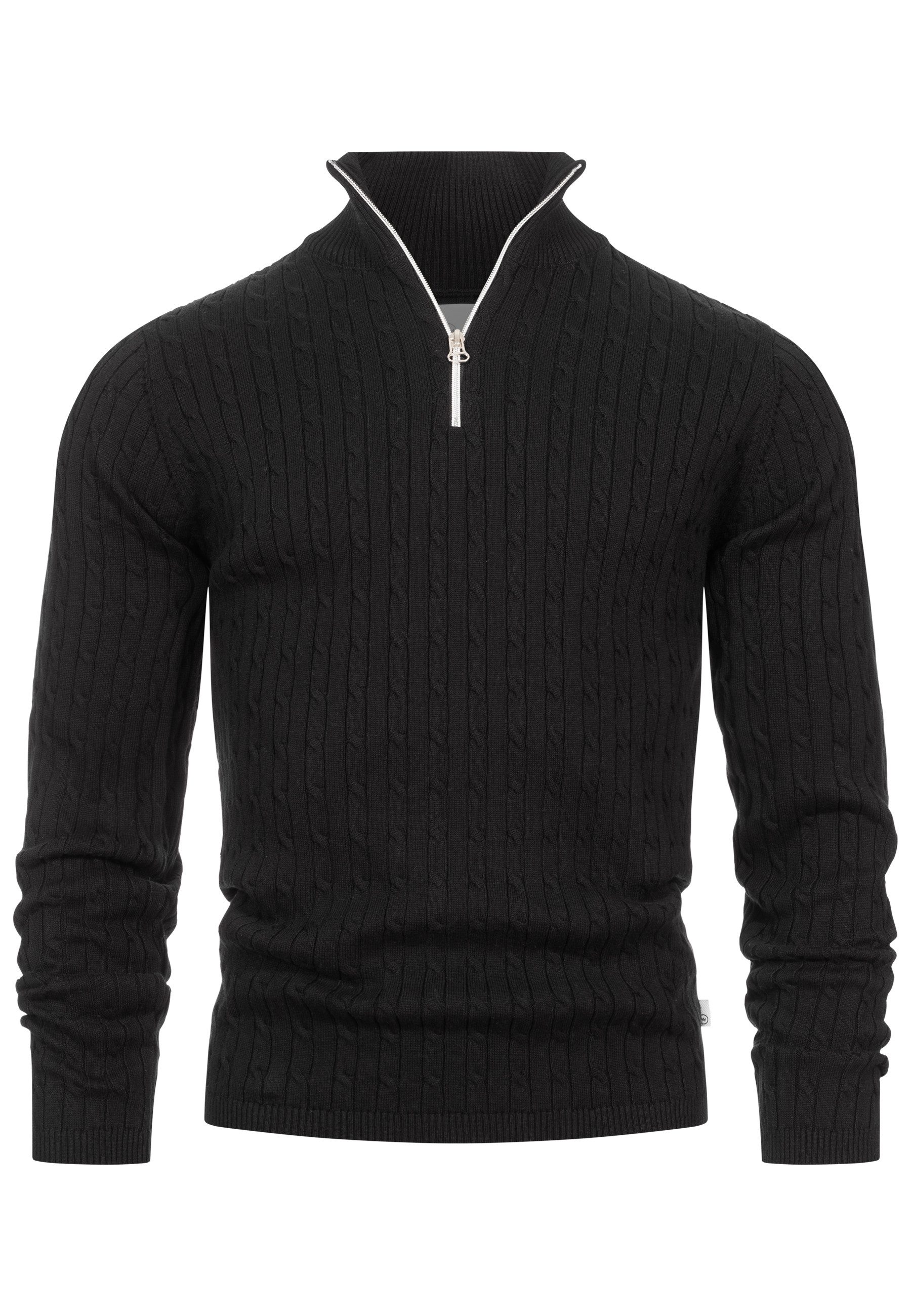 Strickpullover Herren KSCable Half-Zip Pullover Herrenpullover