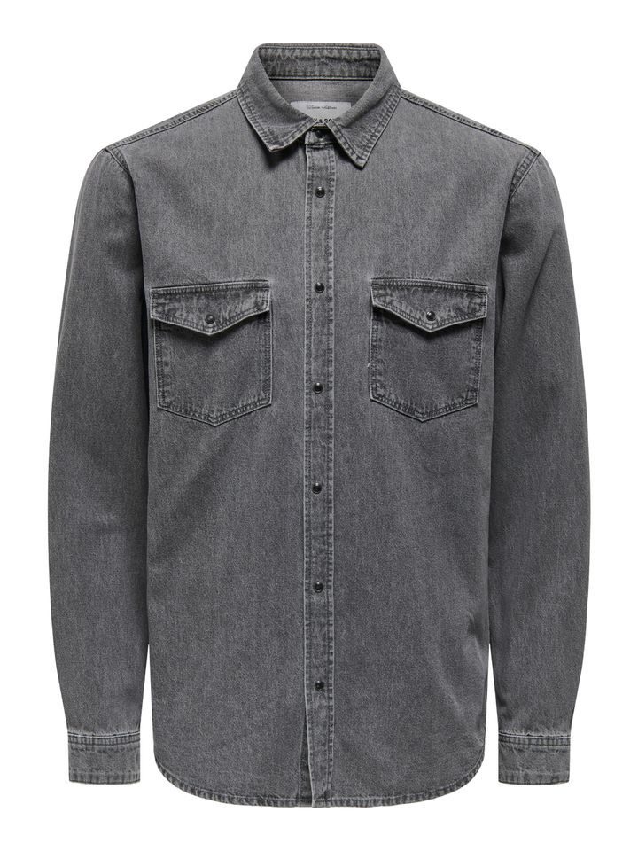 ONLY & SONS Langarmhemd - Jeanshemd günstig online kaufen