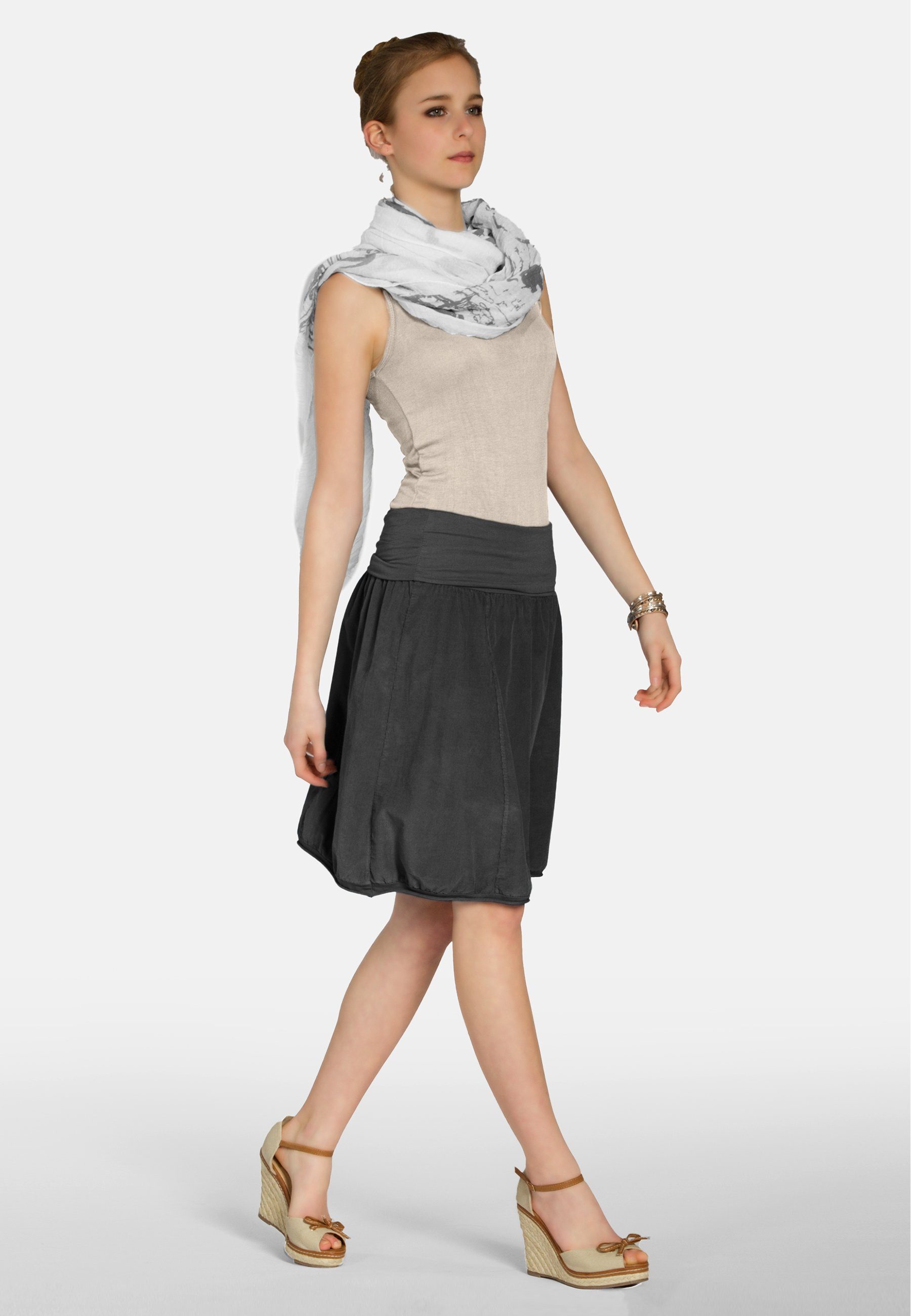 Caspar Faltenrock RO004 Damen Cord Rock günstig online kaufen