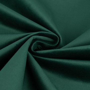 SCHÖNER LEBEN. Stoff Möbelstoff Polsterstoff Samtstoff smaragdgrün 1,40m breit