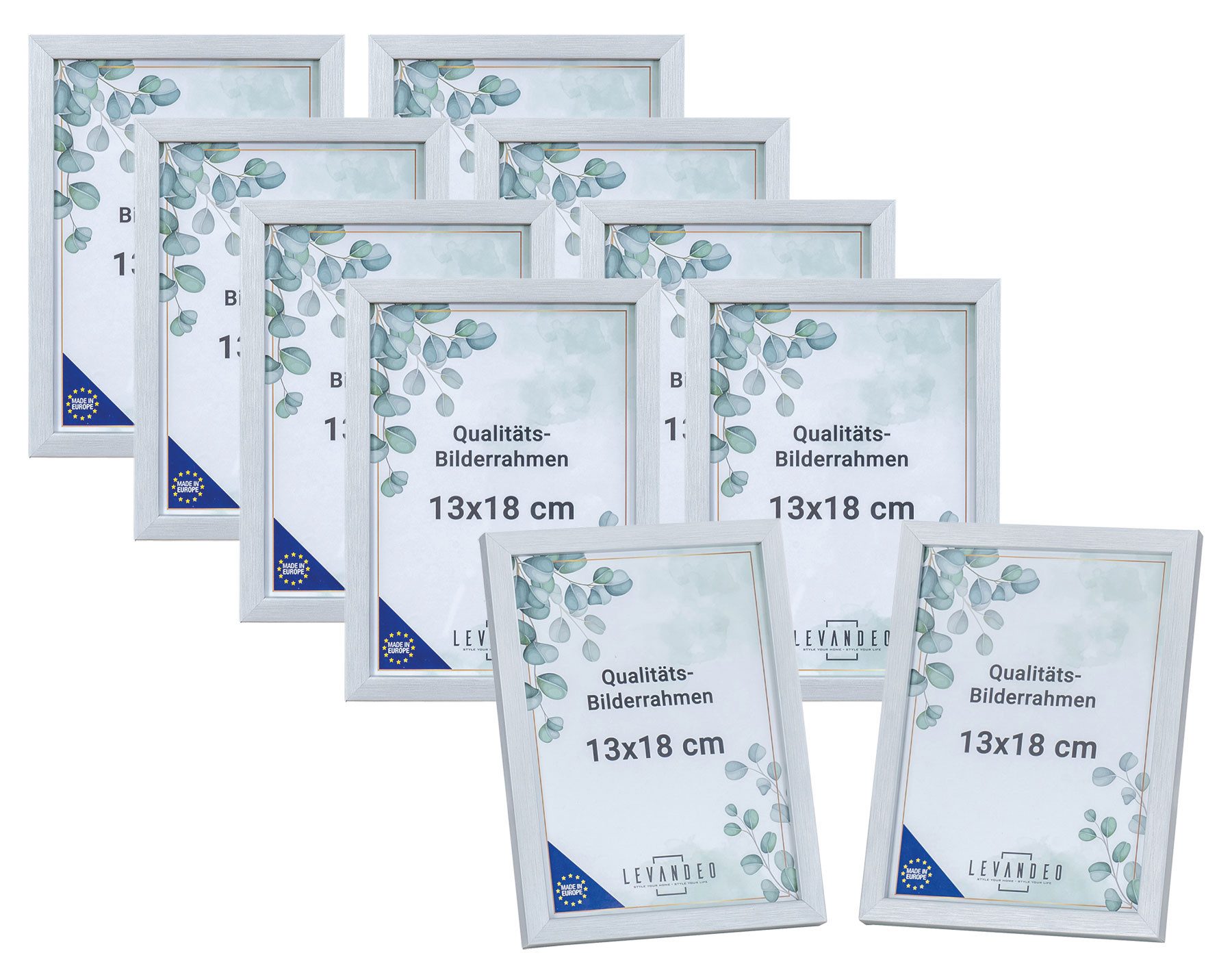 Levandeo® Bilderrahmen, 10er Set Bilderrahmen Echtholz günstig online kaufen
