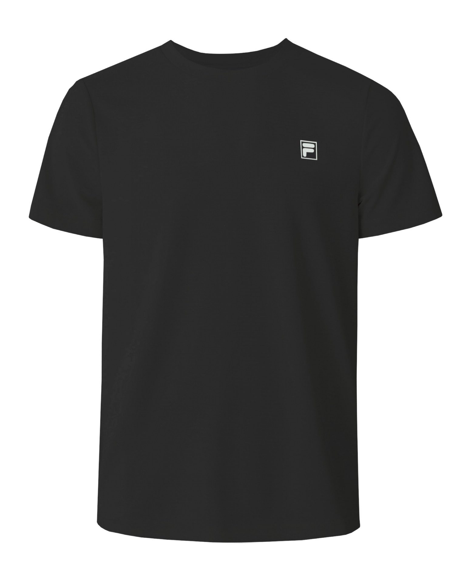 Fila T-Shirt Freizeit Tristan (100% Polyester, moderner Look) schwarz Herren
