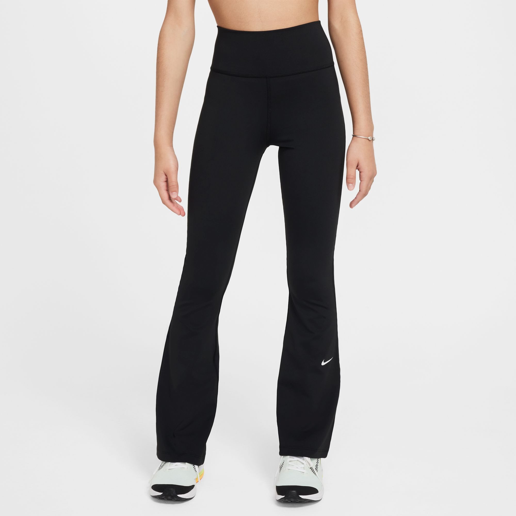 Nike Trainingstights G NK DF ONE TGHT FLARE für Mädchen und Jugendliche, normale Weite