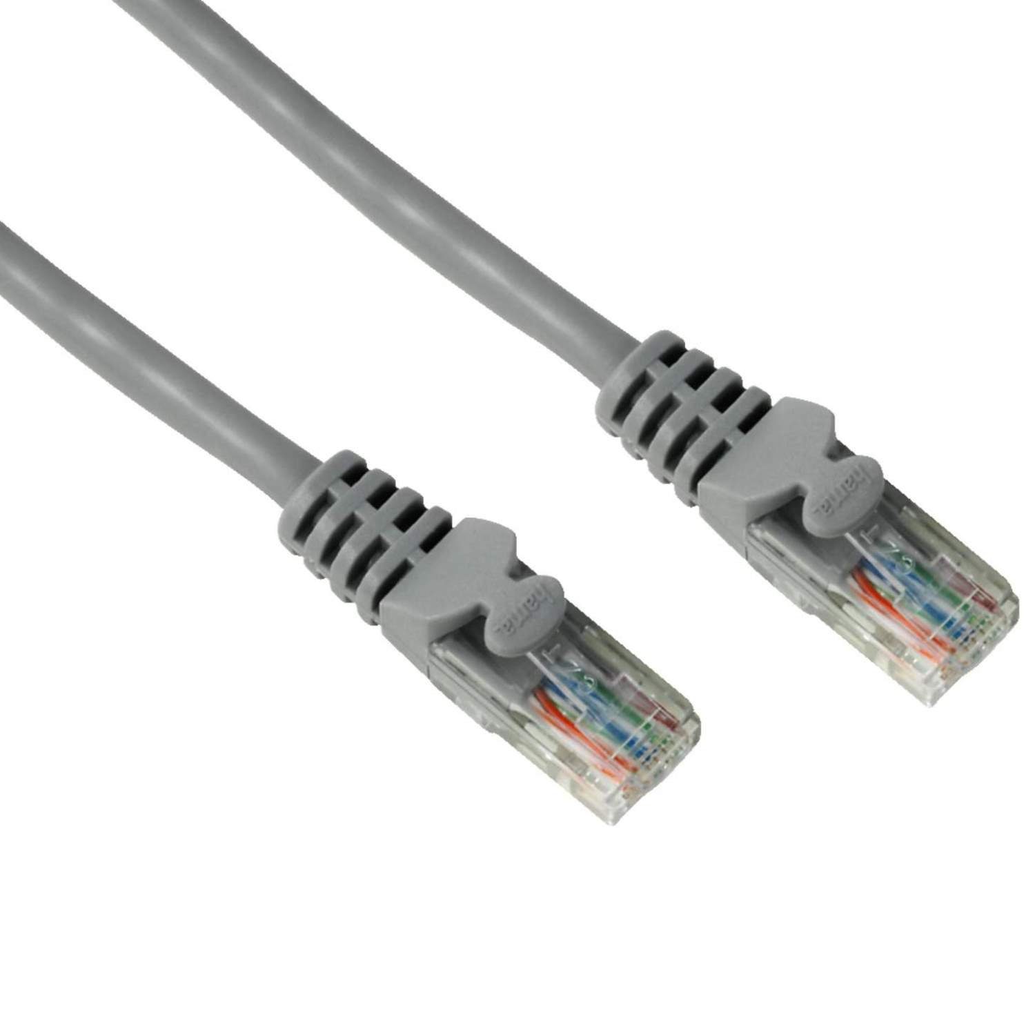 Hama 7,5m Netzwerk-Kabel Cat5e UTP Lan-Kabel Grau LAN-Kabel, RJ45, Kein (750 cm), Patch-Kabel Cat 5e Gigabit Ethernet