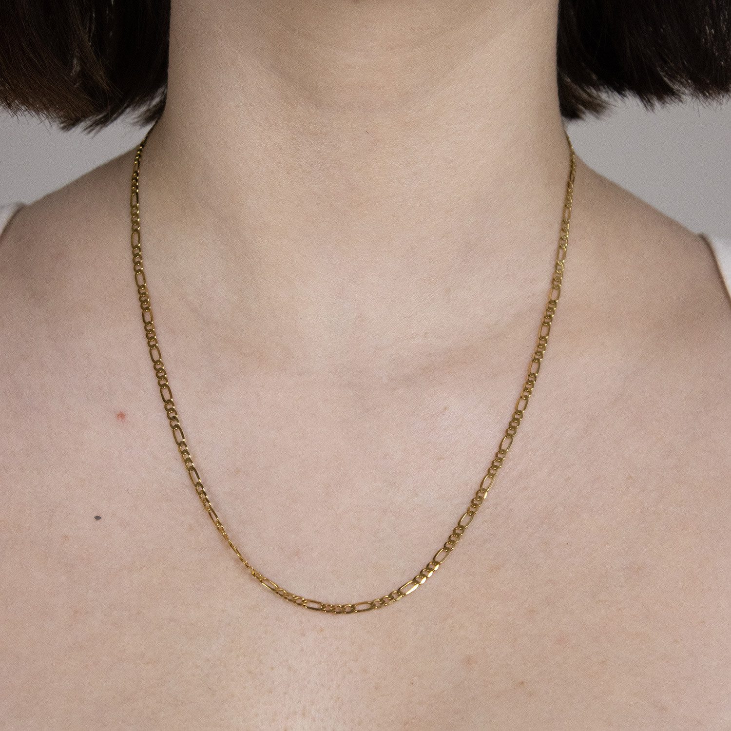 HOPLO Goldkette Goldkette Figarokette Halskette Breite 1,8 mm 42 cm 585-14 günstig online kaufen