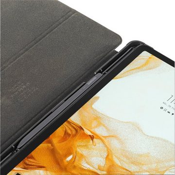 Hama Tablet-Hülle Tablet Case für Samsung Galaxy Tab S7, Samsung Galaxy S8, 11 Zoll 27,9 cm (11 Zoll), Mit Stiftfach und Aussparung für S-Pen