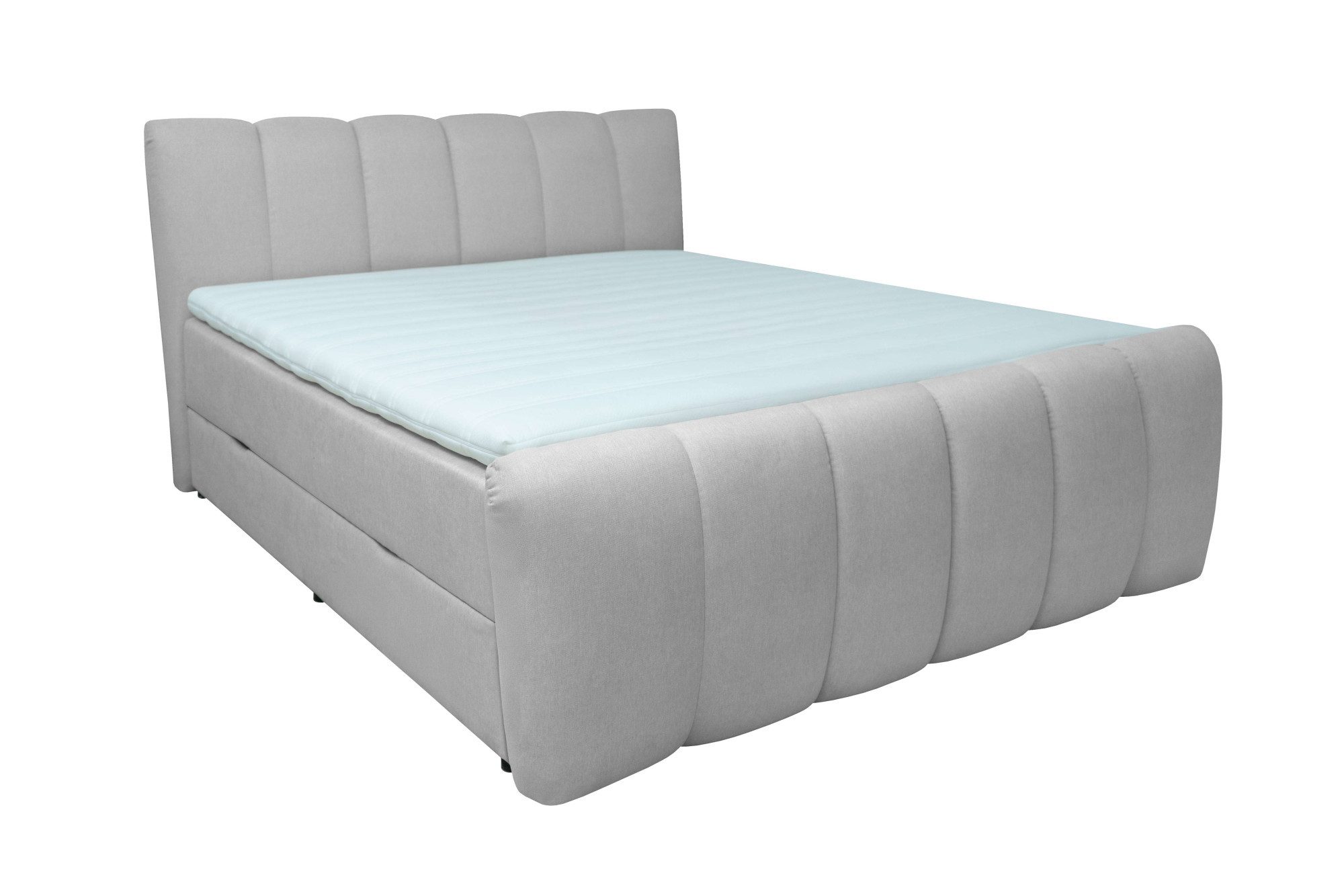 OTTO home Boxbett DORA, Doppelbett inkl. Bettkasten, Federkernbett, Breiten: 160, 180 cm, Boxbett: 5-Z-Taschenfederkern im Unterbau, Härtegrad 3, inkl. Topper