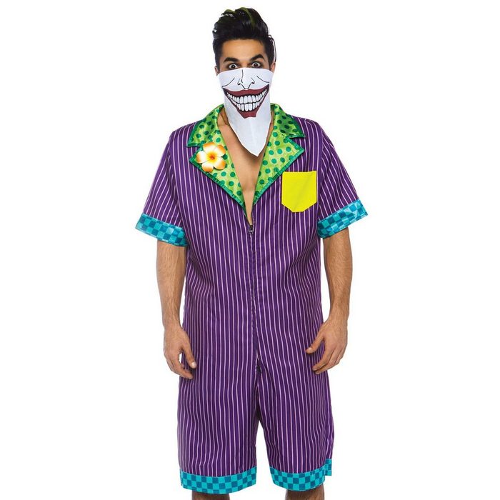 Leg Avenue Kostüm Clownschurke Jumpsuit That's not bad man: Einfache Verkleidung zum Bösewicht