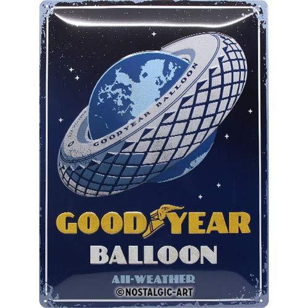 Nostalgic-Art Metallschild Blechschild 30 x 40 cm - GOOD YEAR - Balloon