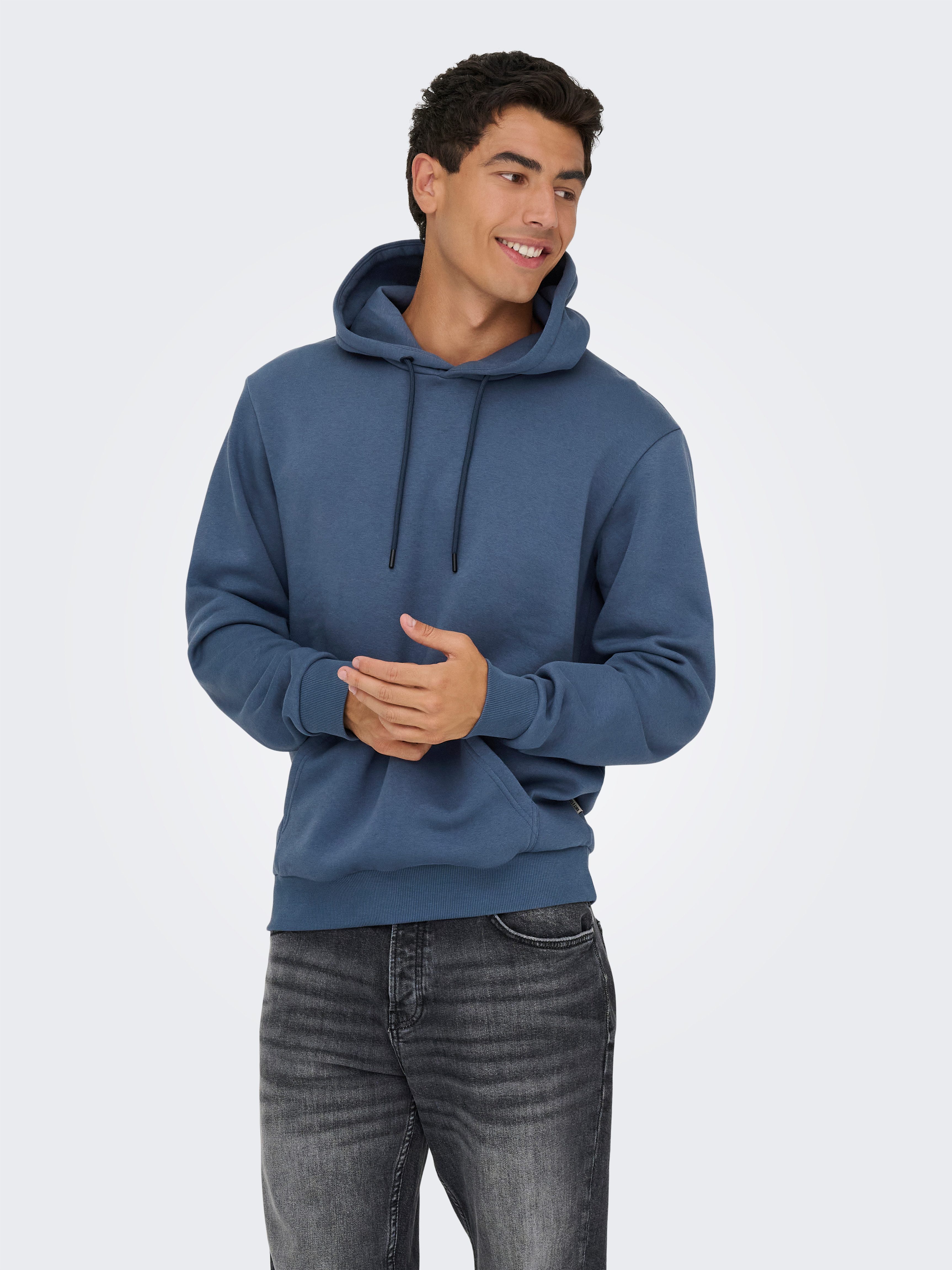 ONLY & SONS Kapuzensweatshirt ONSCERES HOODIE SWEAT NOOS Baumwollmischung, regular fit