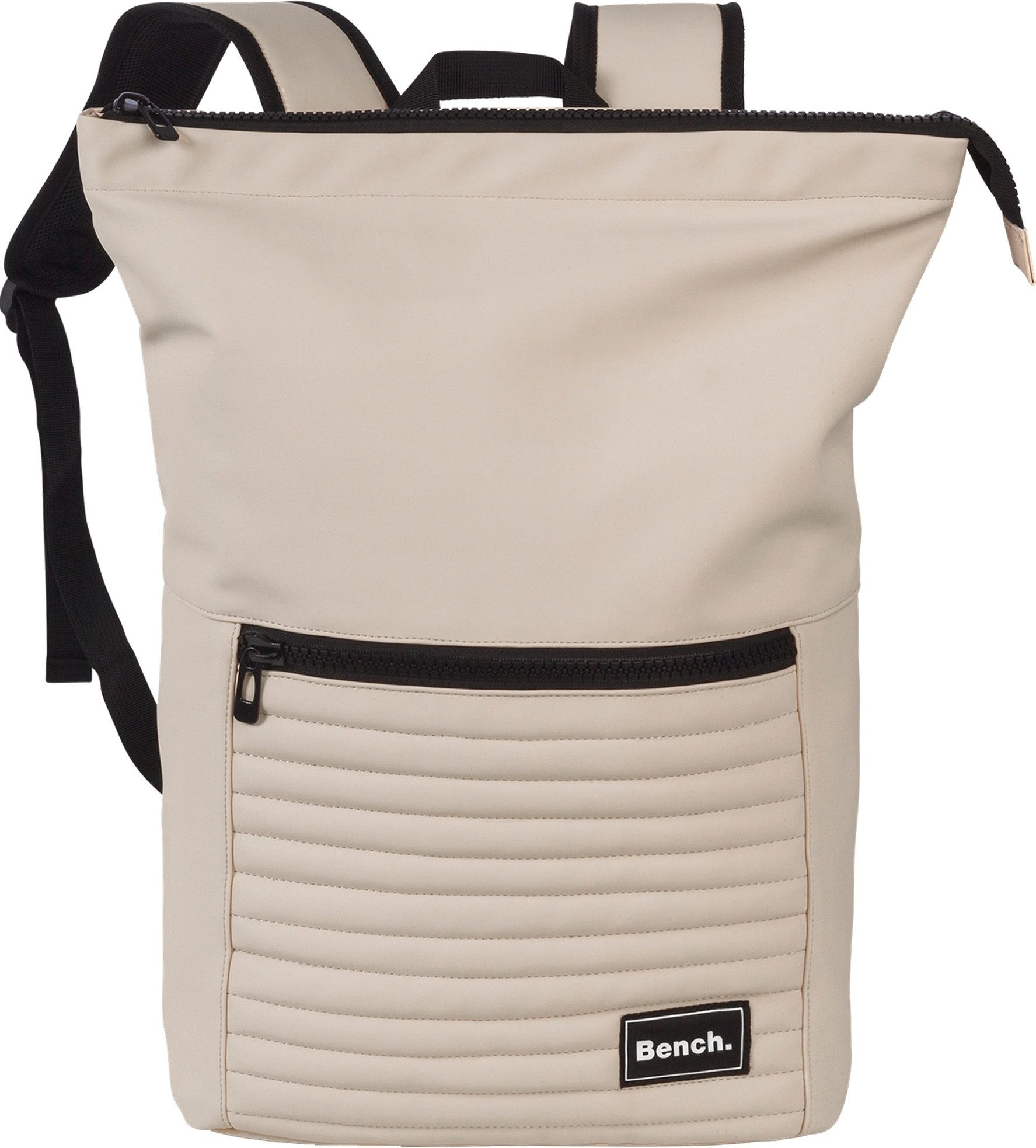 Bench. Freizeitrucksack Bench Rucksack natur Rucksack klein, Damen, Jugend Freizeitrucksack PU Kunststoff, beige ca. 45cm hoch