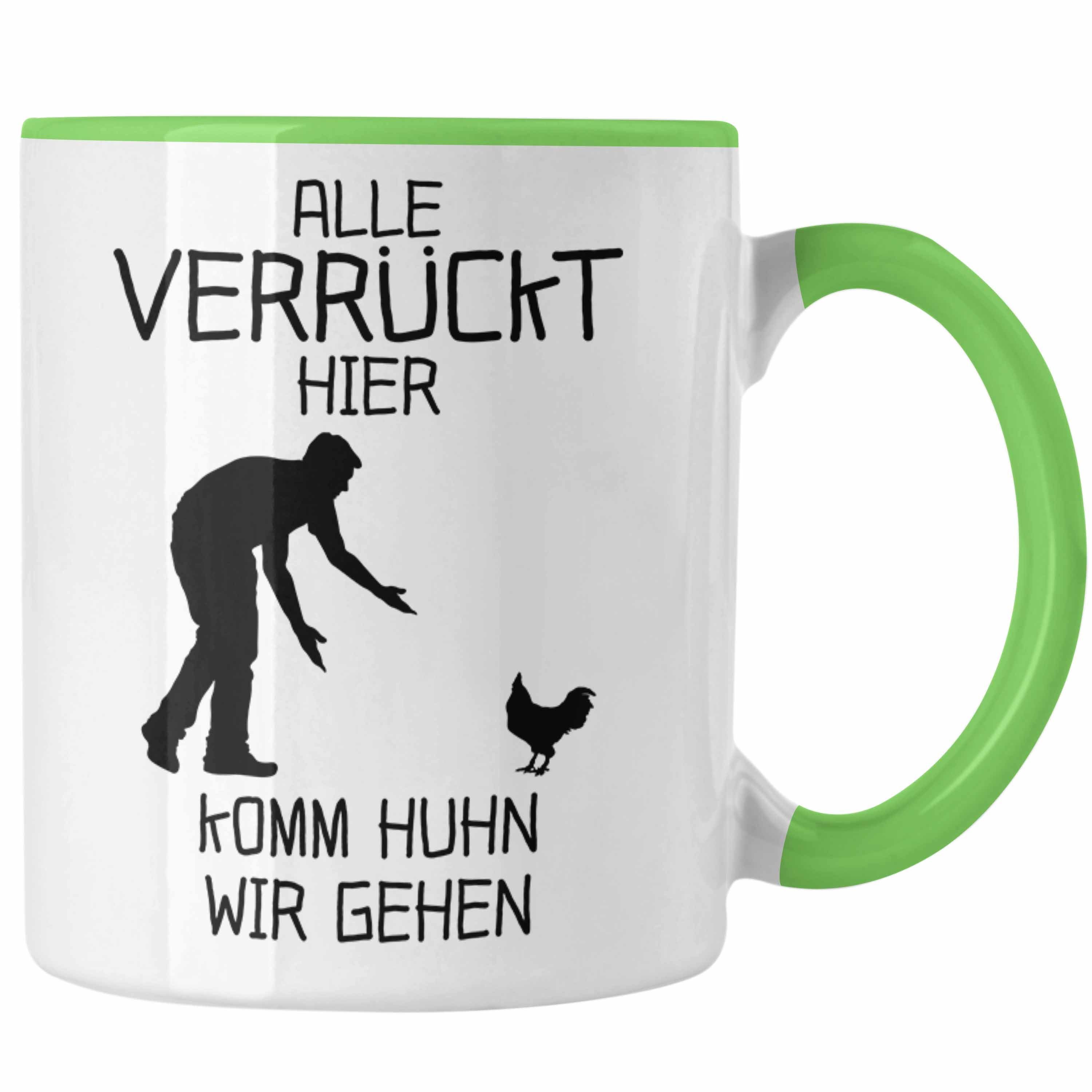 Freundin Verrückt Wir Hier Kolle Tasse Gehen Verrückte Alle Tasse Grün Huhn Trendation Kommt