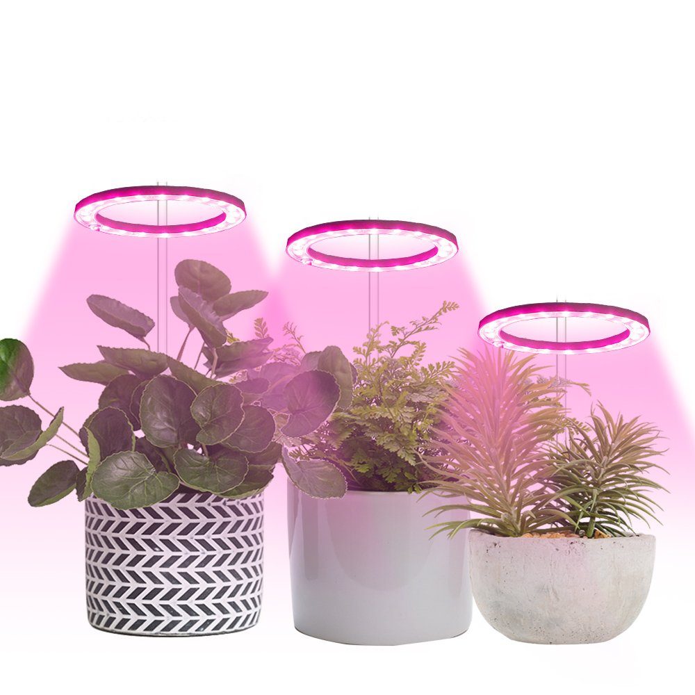 Rosnek Pflanzenlampe 1-4 Ringlicht-Kopf,Vollspektrum,dimmbares,für Indoor-P günstig online kaufen