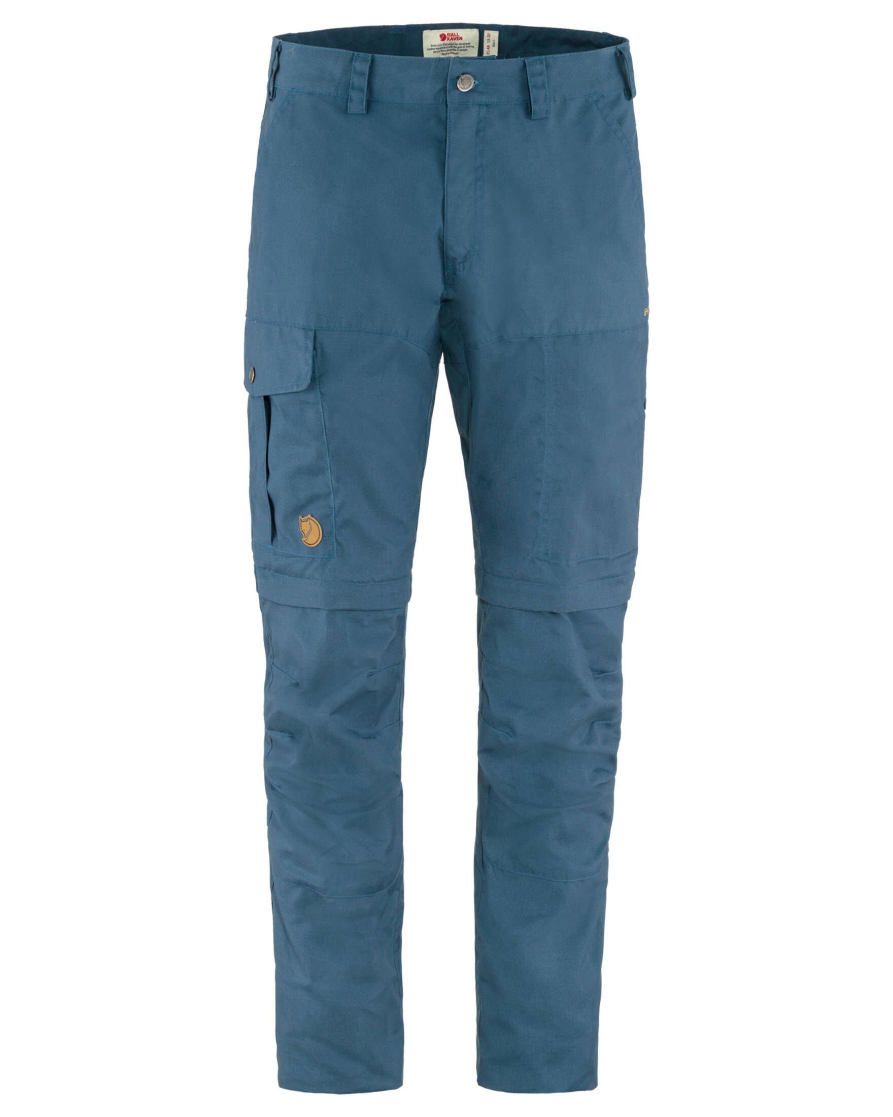 Fjällräven Outdoorhose Herren KARL PRO blau Outdoor-Hose TROUSERS (296) ZIP-OFF (1-tlg)