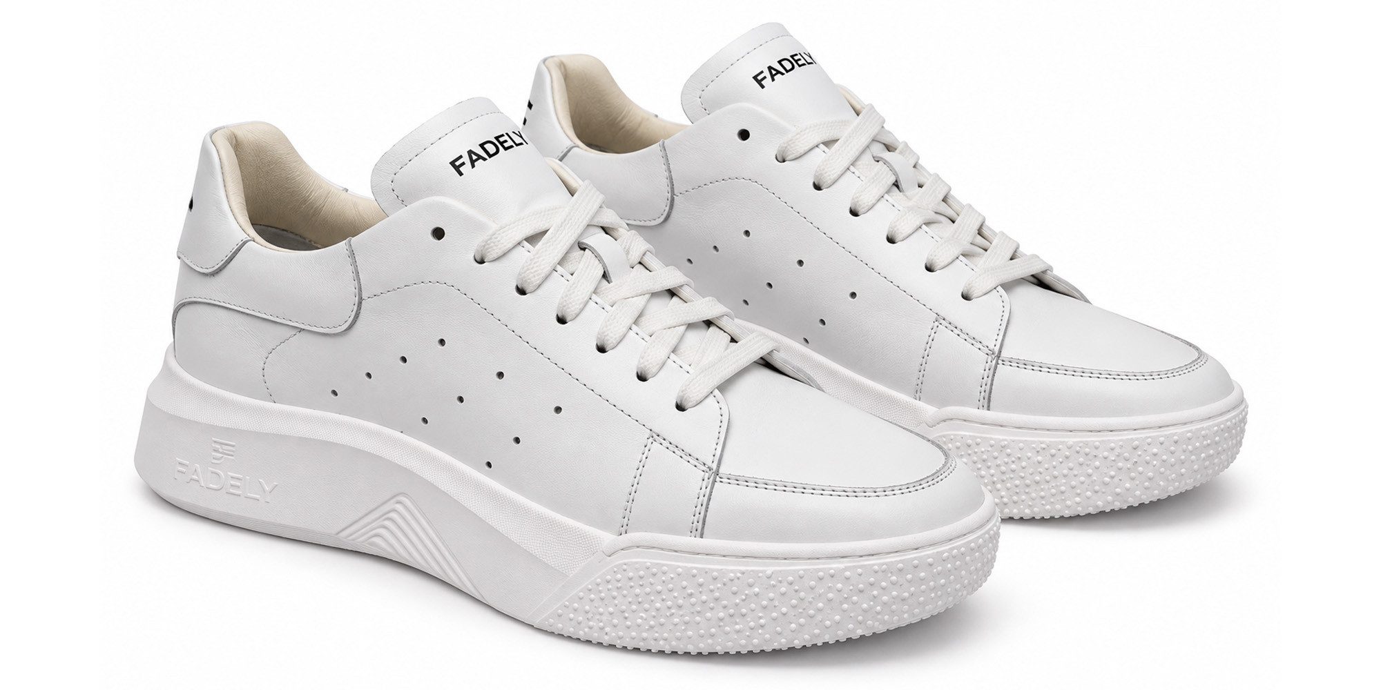 behype Herren Schuhe - Made in Italy Sneaker Schnürschuh aus Leder