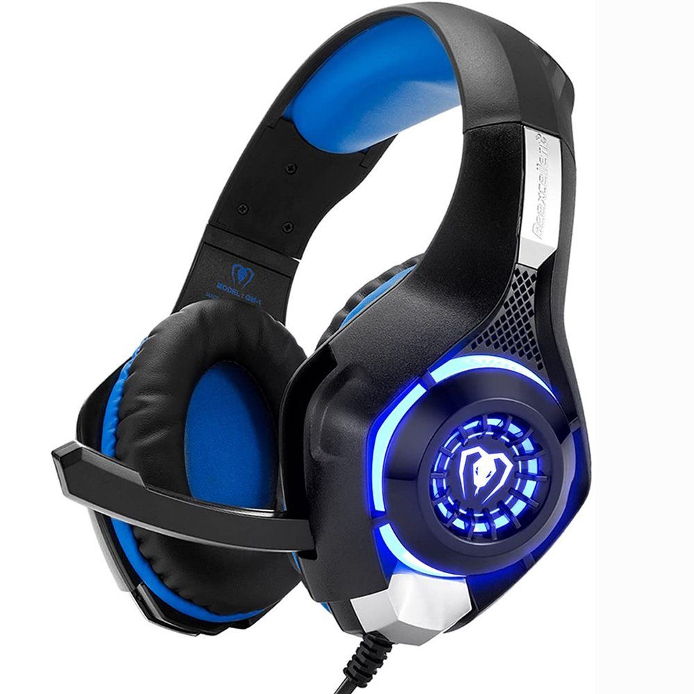 GelldG »Gaming Headset für PS4 PS5 PC Xbox One, PS4 Headset mit Mikrofon  Stereo Surround Sound Kopfhörer Noise Cancelling LED Lichter«  On-Ear-Kopfhörer online kaufen | OTTO