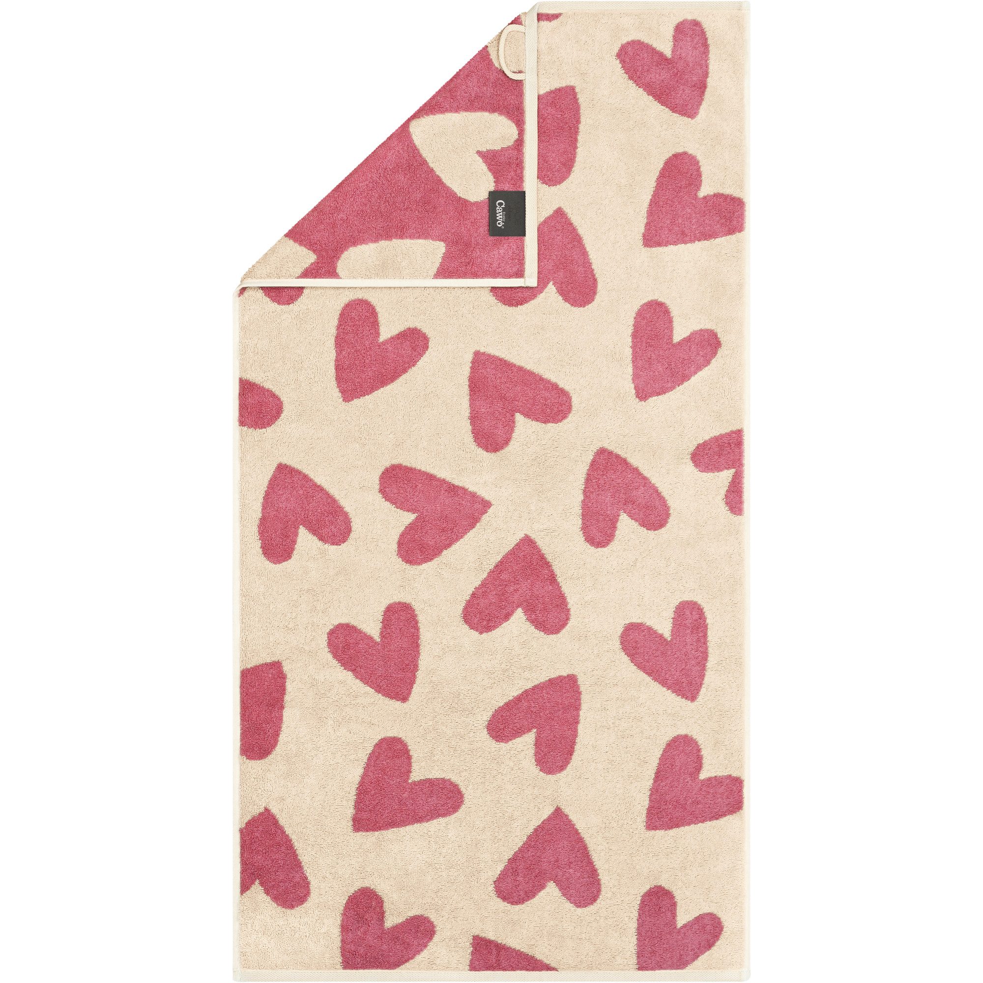 Cawö Handtücher Heart Beats Hearts 6275, 100% Baumwolle (1-St)