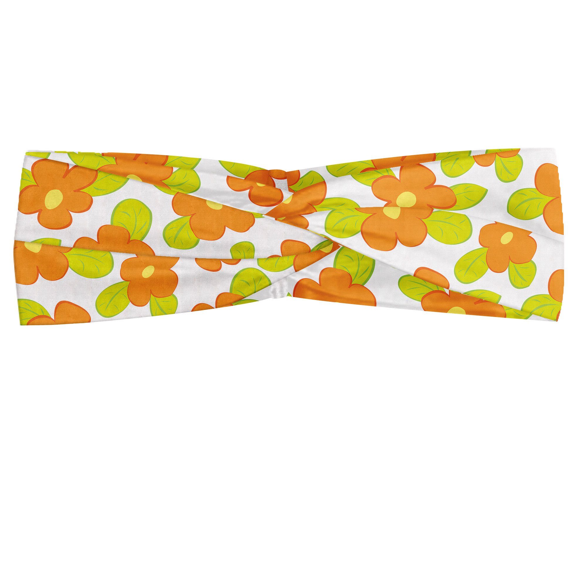 Angenehme Elastisch accessories Stirnband Floral Orange und alltags Abakuhaus Kind-Mädchen-Doodle