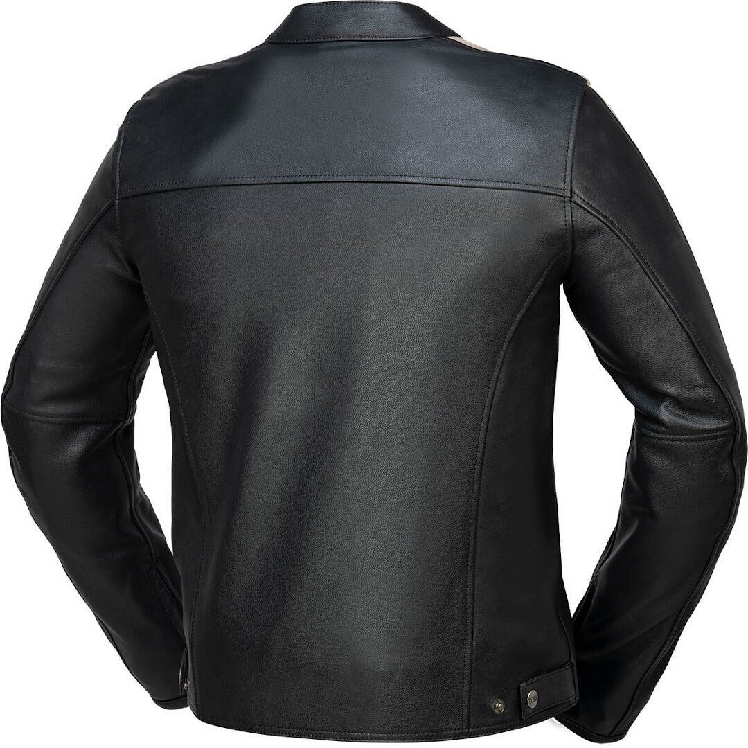 IXS Motorradjacke Stripe Motorrad Lederjacke protektoren reißverschluss