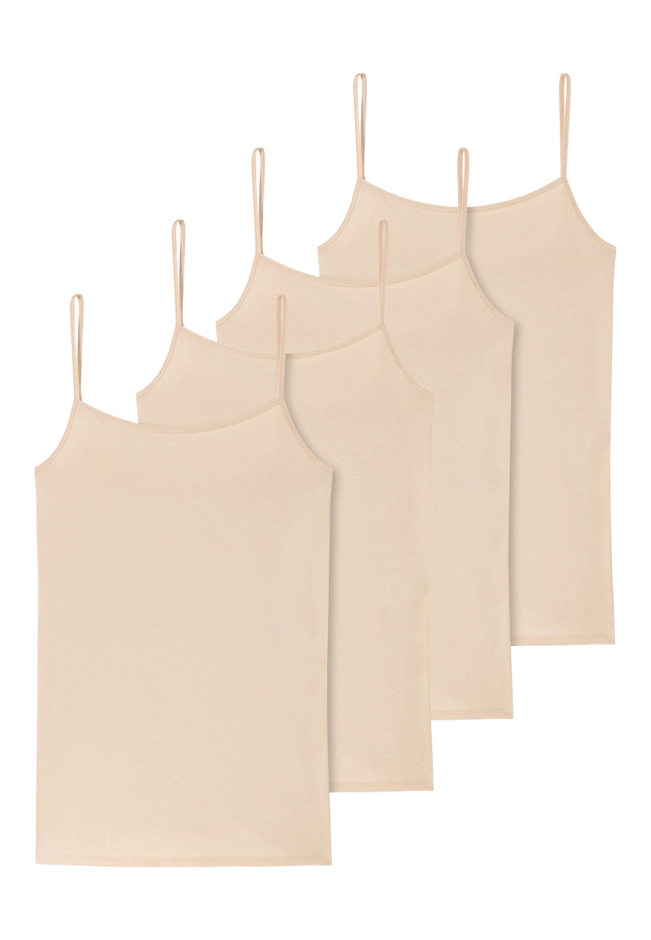 Schiesser Unterhemd 4er Pack 95/5 Organic Cotton (Spar-Set) Spaghetti Top - günstig online kaufen