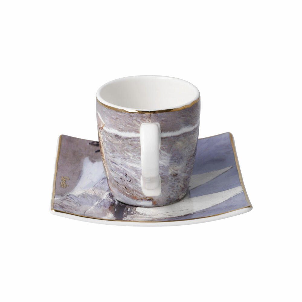 Goebel Espressotasse Joaquin Sorolla - Schwestern am Strand, Fine Bone China