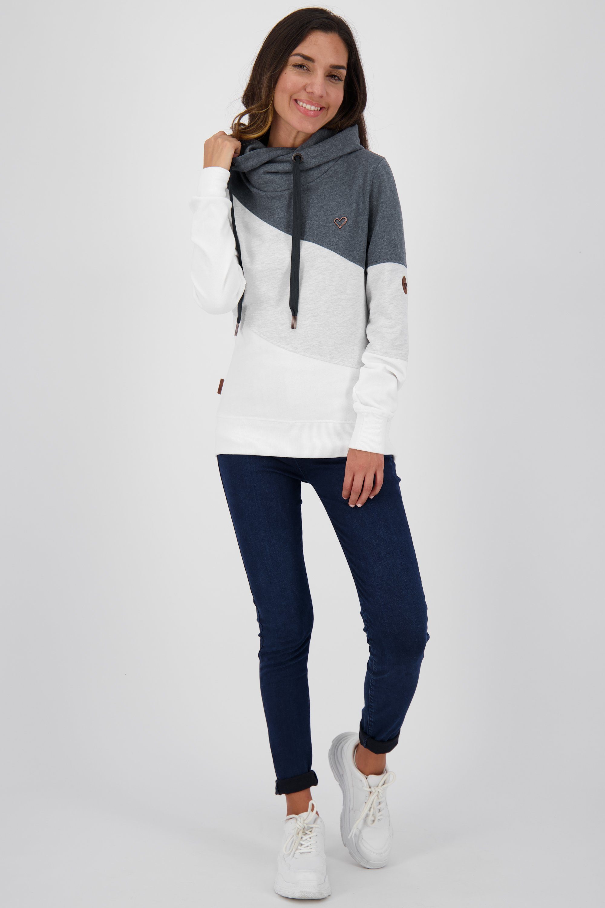 marine Sweatshirt StacyAK Alife Kapuzensweatshirt Sweatshirt & Damen Kickin