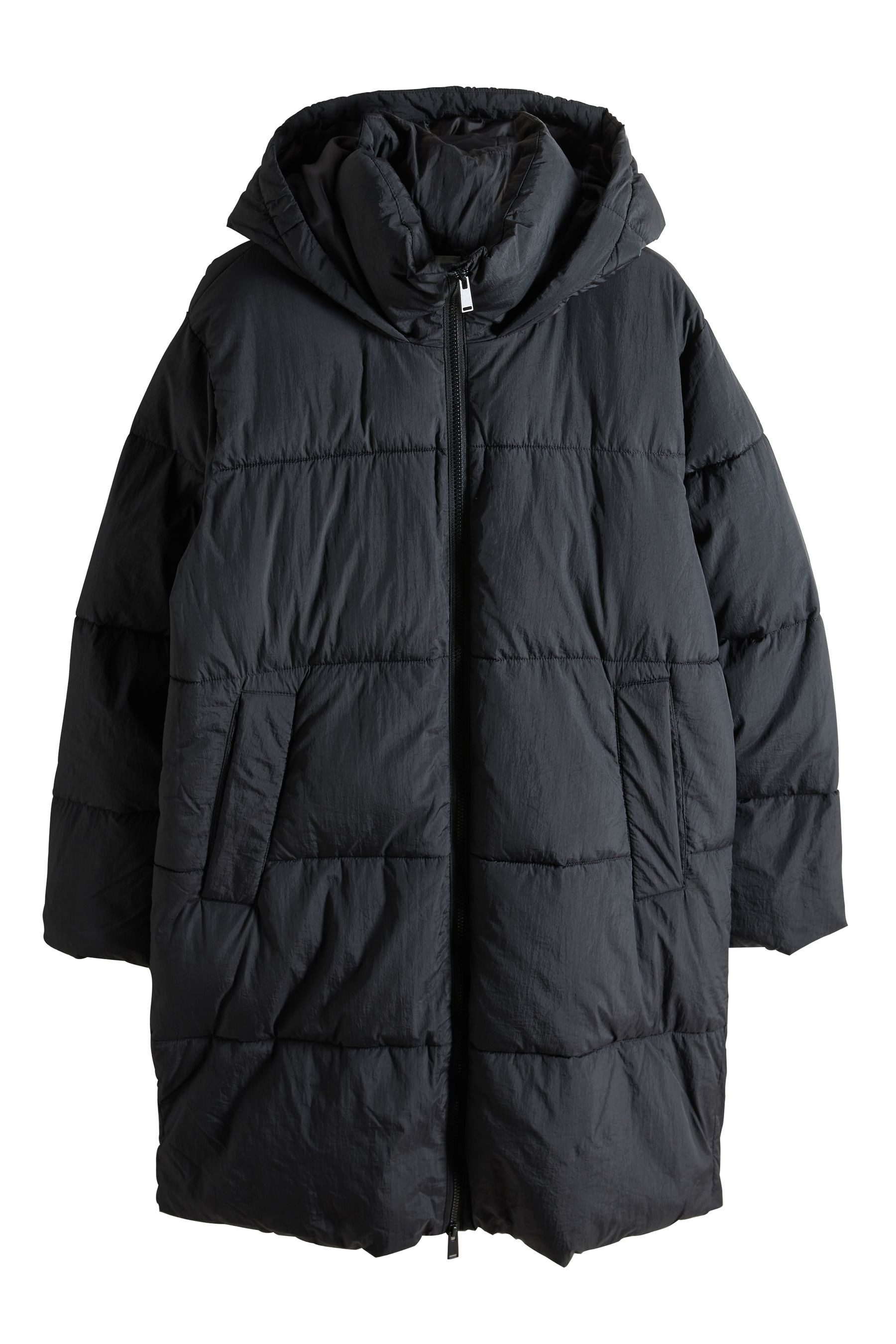 The Set Steppmantel The Set Langer, wattierter Mantel mit Kapuze (1-tlg) günstig online kaufen
