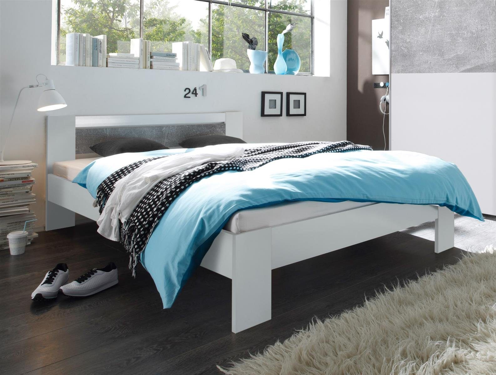 PREISBRECHER Futonbett Vega, 145 x 35-71 x 204 cm (B/H/T)
