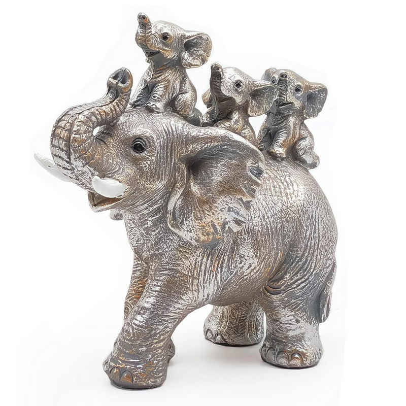 HYTIREBY Skulptur Elefanten Deko, Elefant Statue Figure, Mama Geschenk (1 St), Dekoration für Wohnzimmer, Büro, Bücherregal, Schlafzimmer