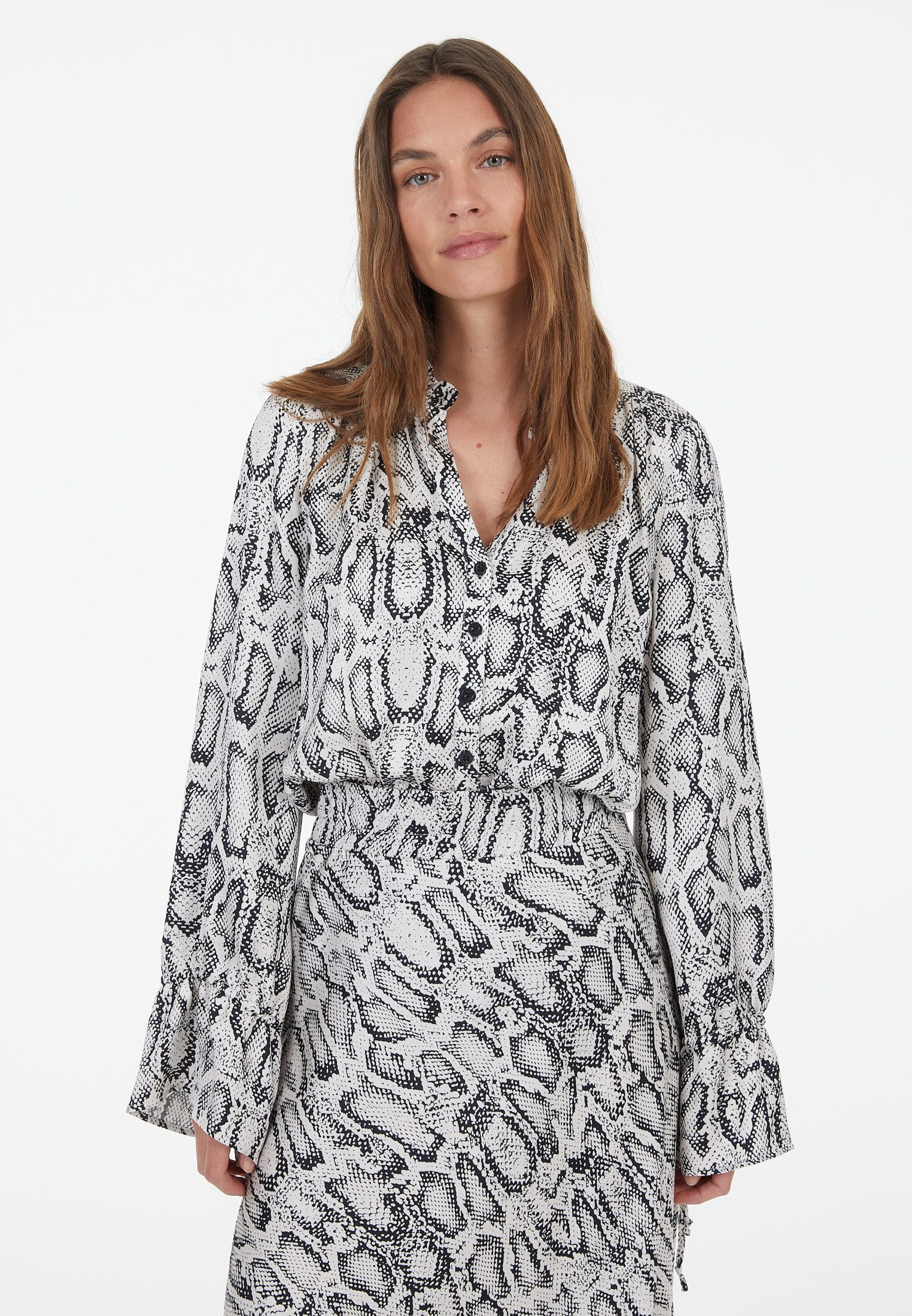 MARC AUREL Langarmbluse aus Viskose Satin