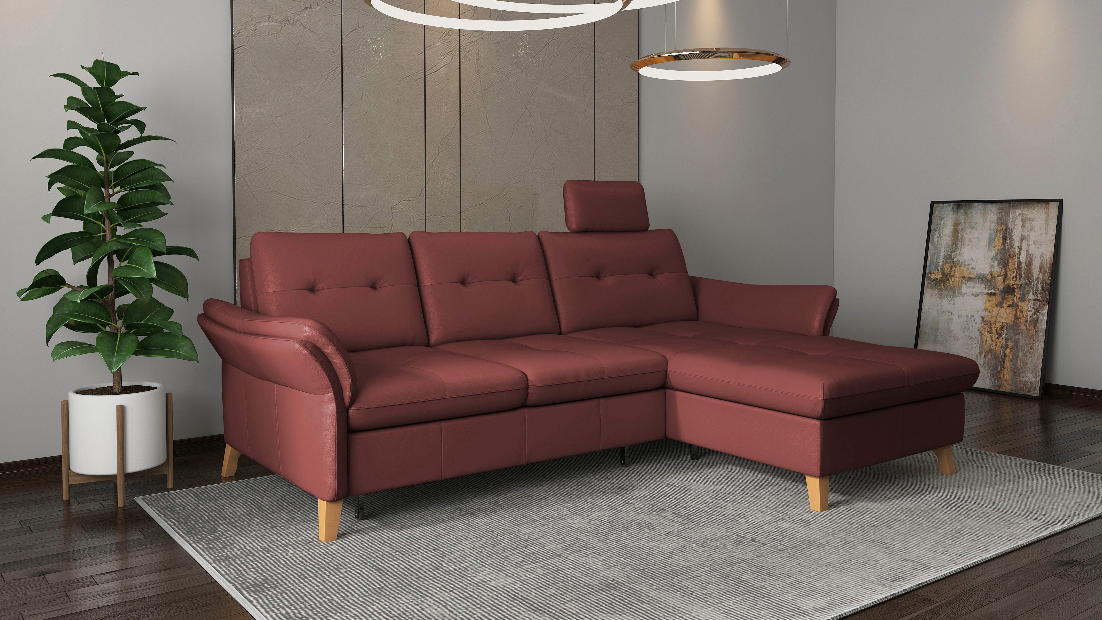 sit&more Ecksofa Göteborg, Sitztiefenverstellung und Federkern, günstig online kaufen