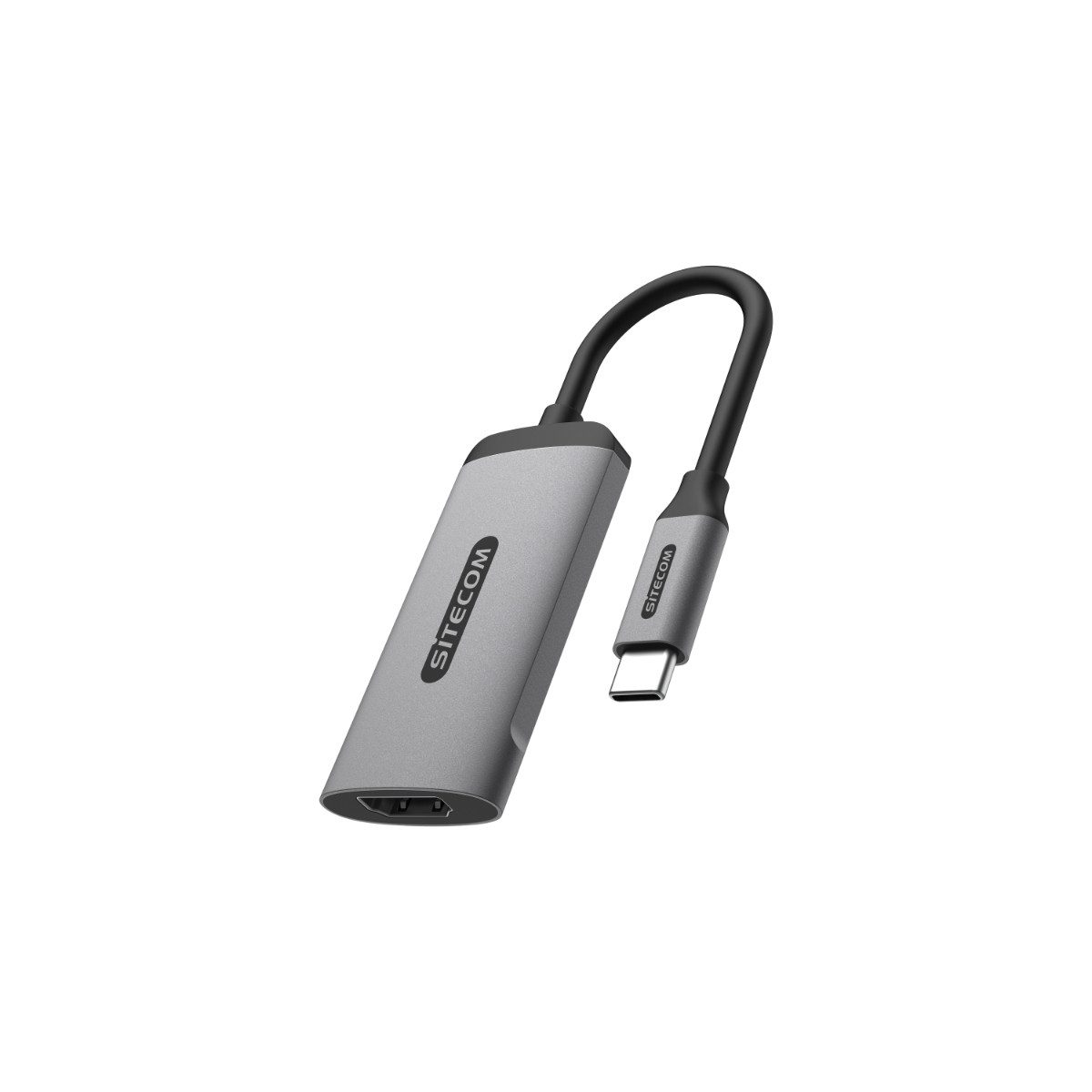 Sitecom AD-1003 USB-Adapter USB-C Stecker zu HDMI 2.1 Buchse, 15 cm, USB-C-zu-HDMI-2.1, 8K, Plug & Play, kompakt
