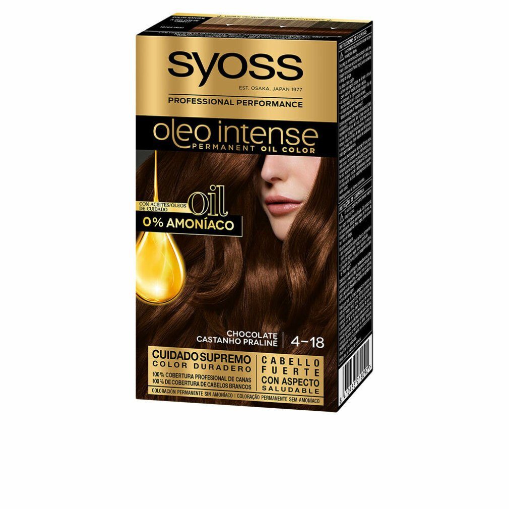 Syoss Make-up-Entferner Syoss Oleo Intense Permanent Hair Color 4-18 Chocolate
