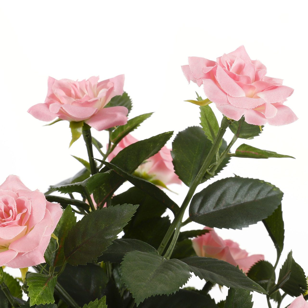 Kunstpflanze Mica künstlicher Rosenstrauch rosa im Blumentopf, Mica Decorations – Bild 2 von 5