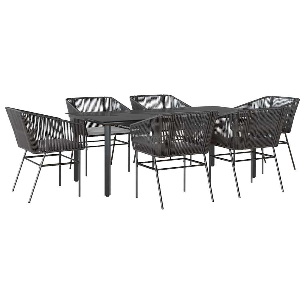 vidaXL Garten-Essgruppe 7-tlg. Garten-Essgruppe mit Kissen günstig online kaufen