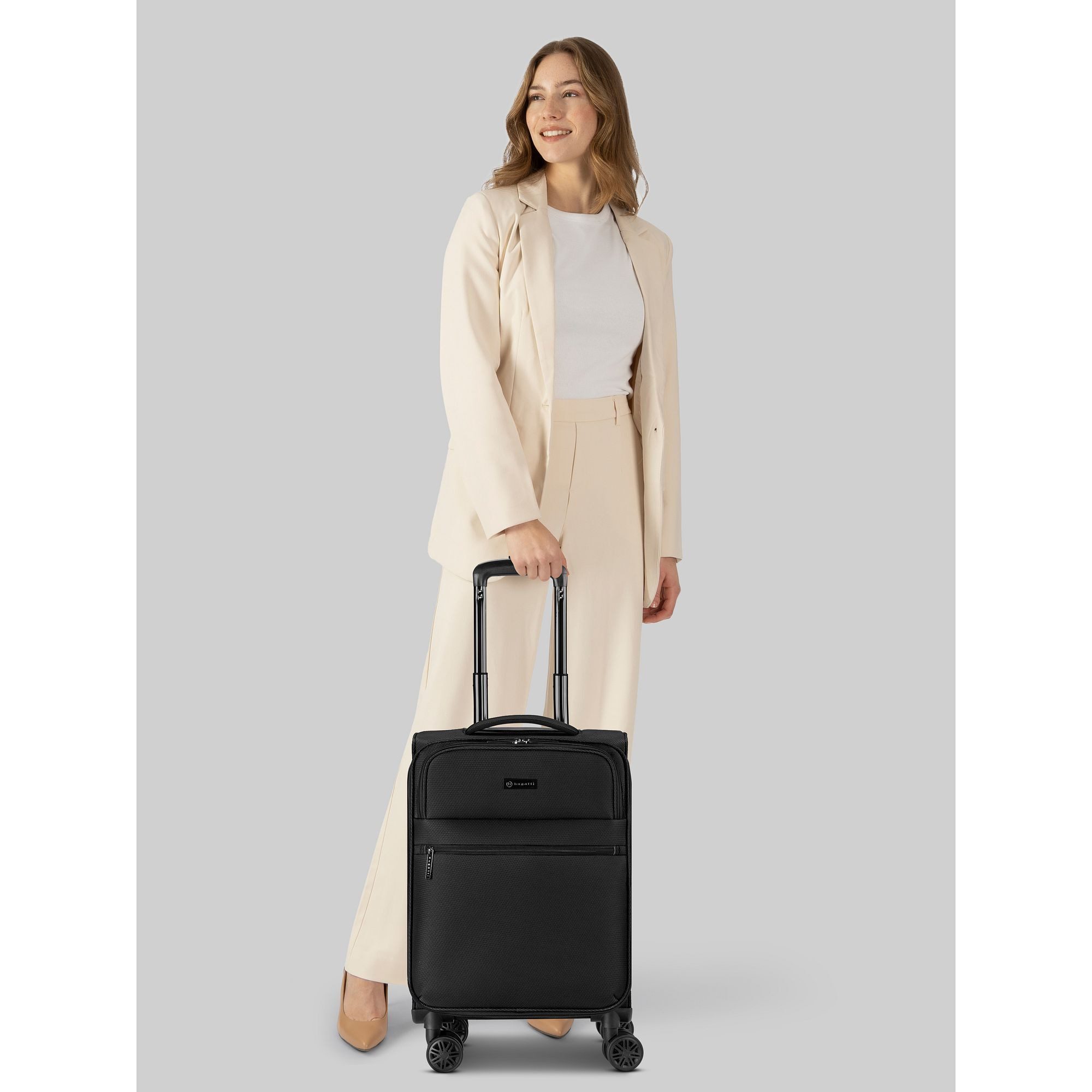 bugatti Handgepäck-Trolley Valencia Soft, 4 Rollen, Polyester