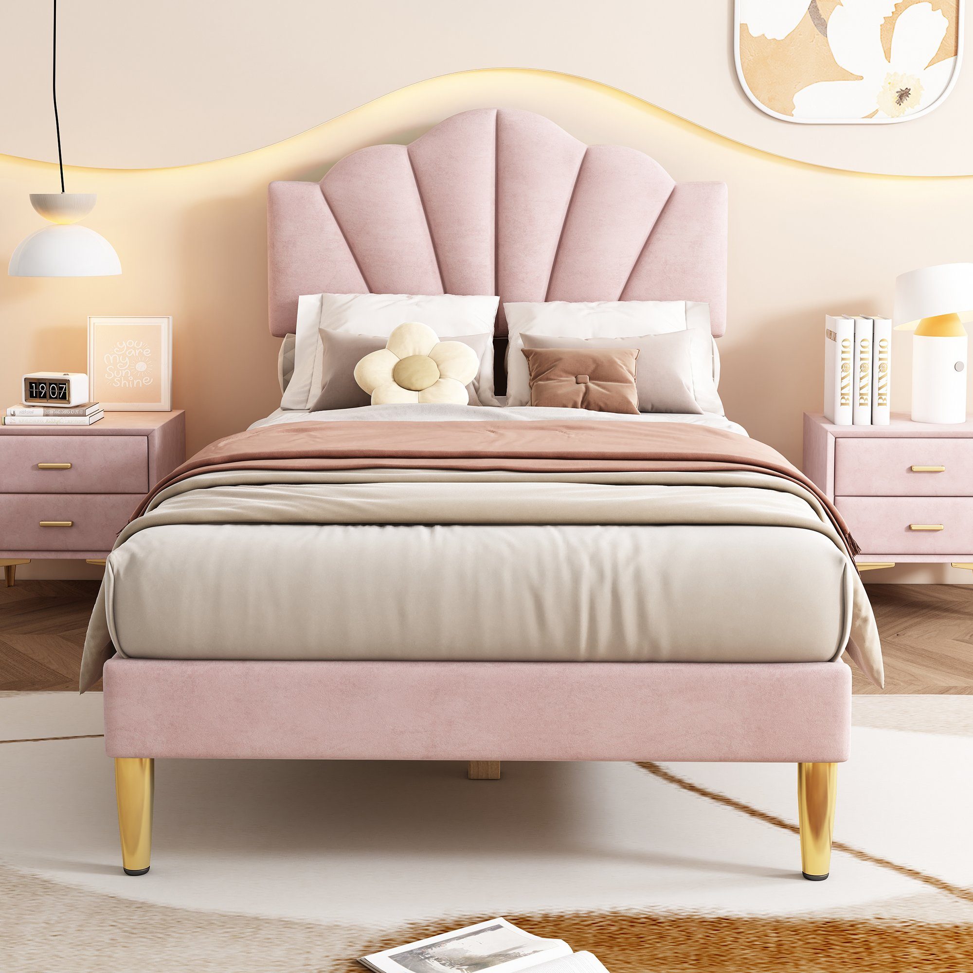 HAUSS SPOLE Polsterbett Polsterbett Einzelbett Funktionsbett günstig online kaufen
