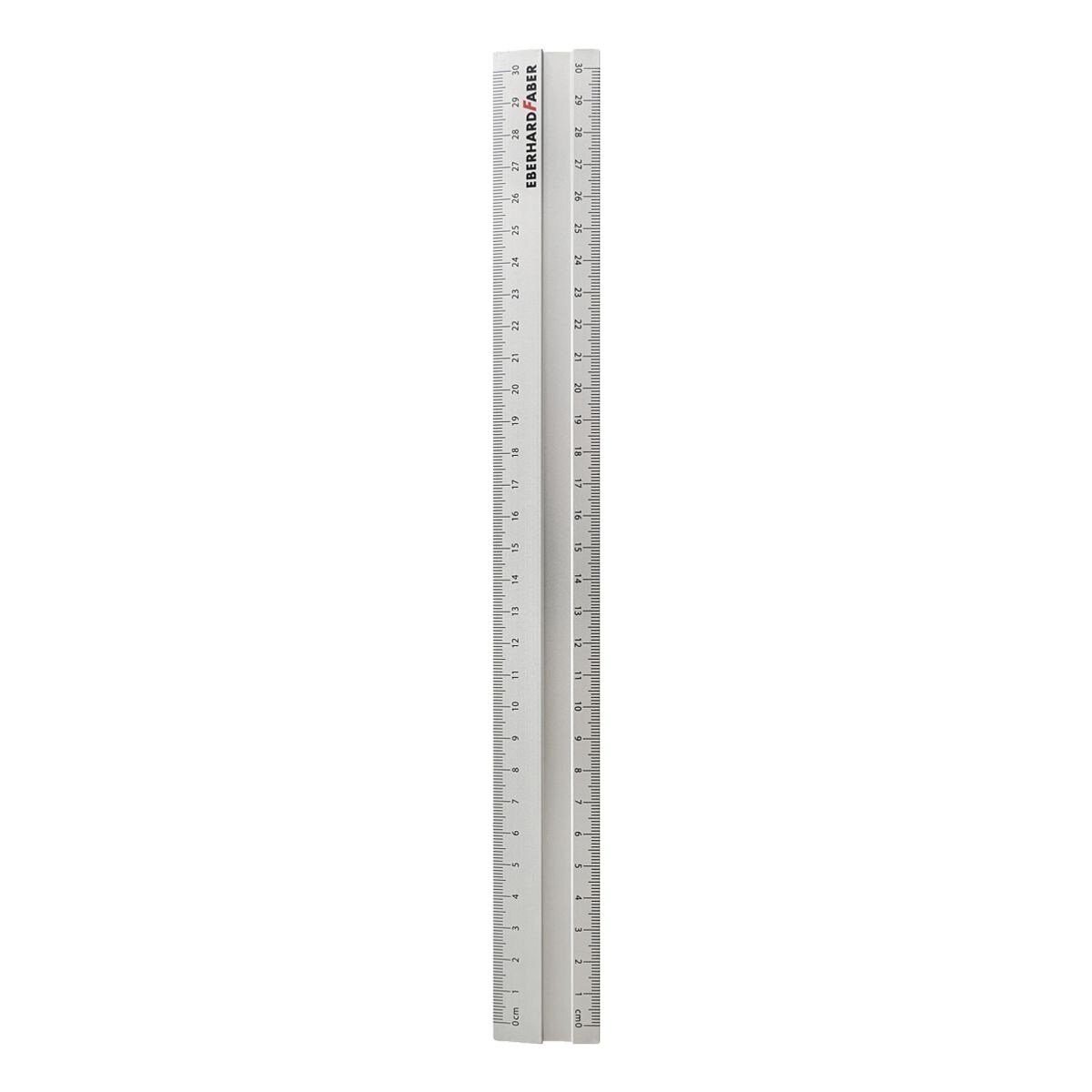 Eberhard Faber Lineal, 30 cm, Aluminium