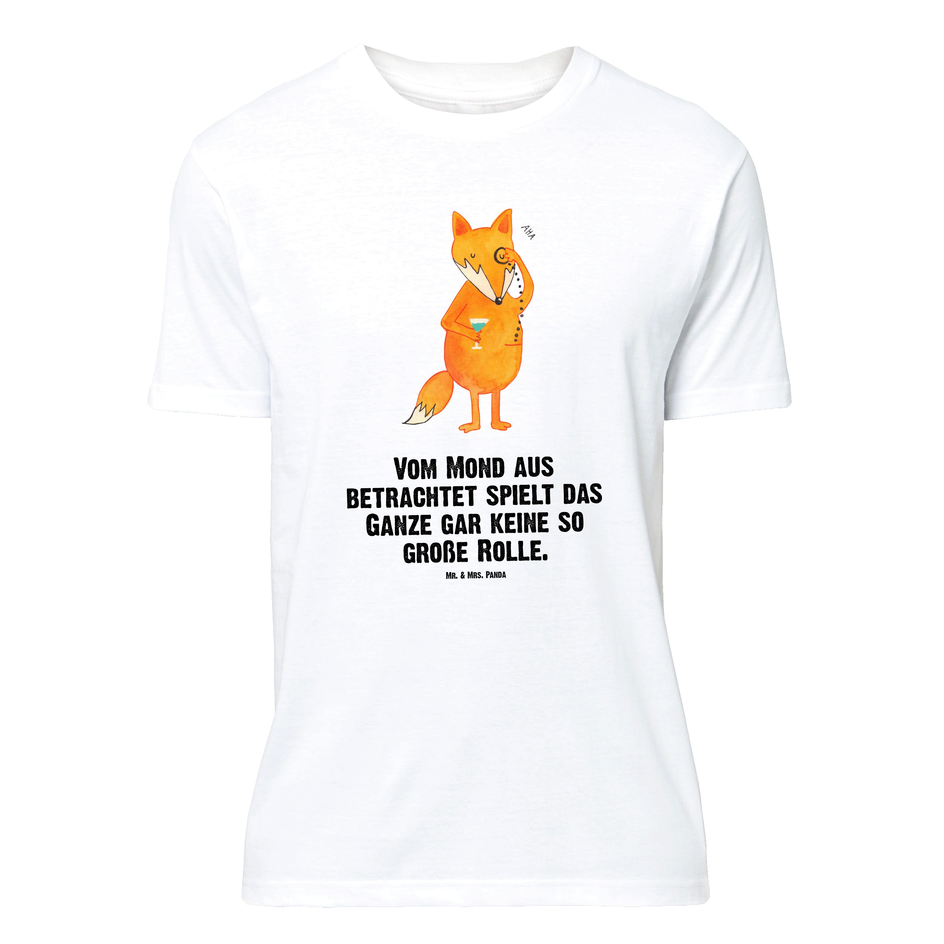 T-Shirt Fuchs Lord, Größe L T-Shirt, Weiß, T-Shirt, Schick, Shirt, Monokel, m