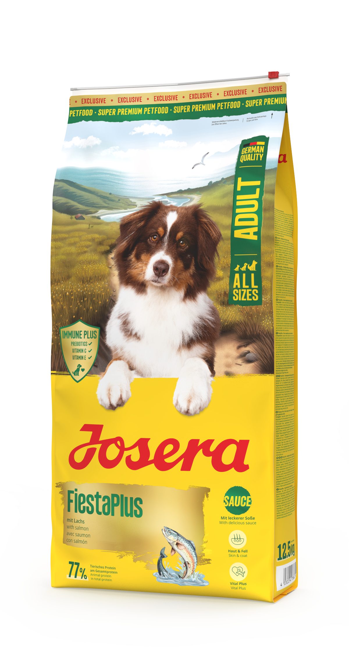 Josera FiestaPlus 12,5kg, Trockenfutter für: Hunde, Adult All Size, für ausgewachsene Hunde aller Größen