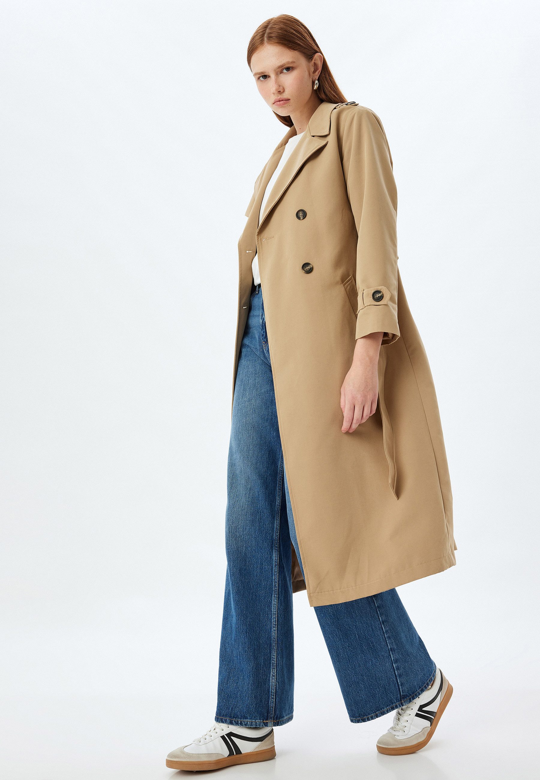 Trenchcoat Regular Mit Bauchgurt