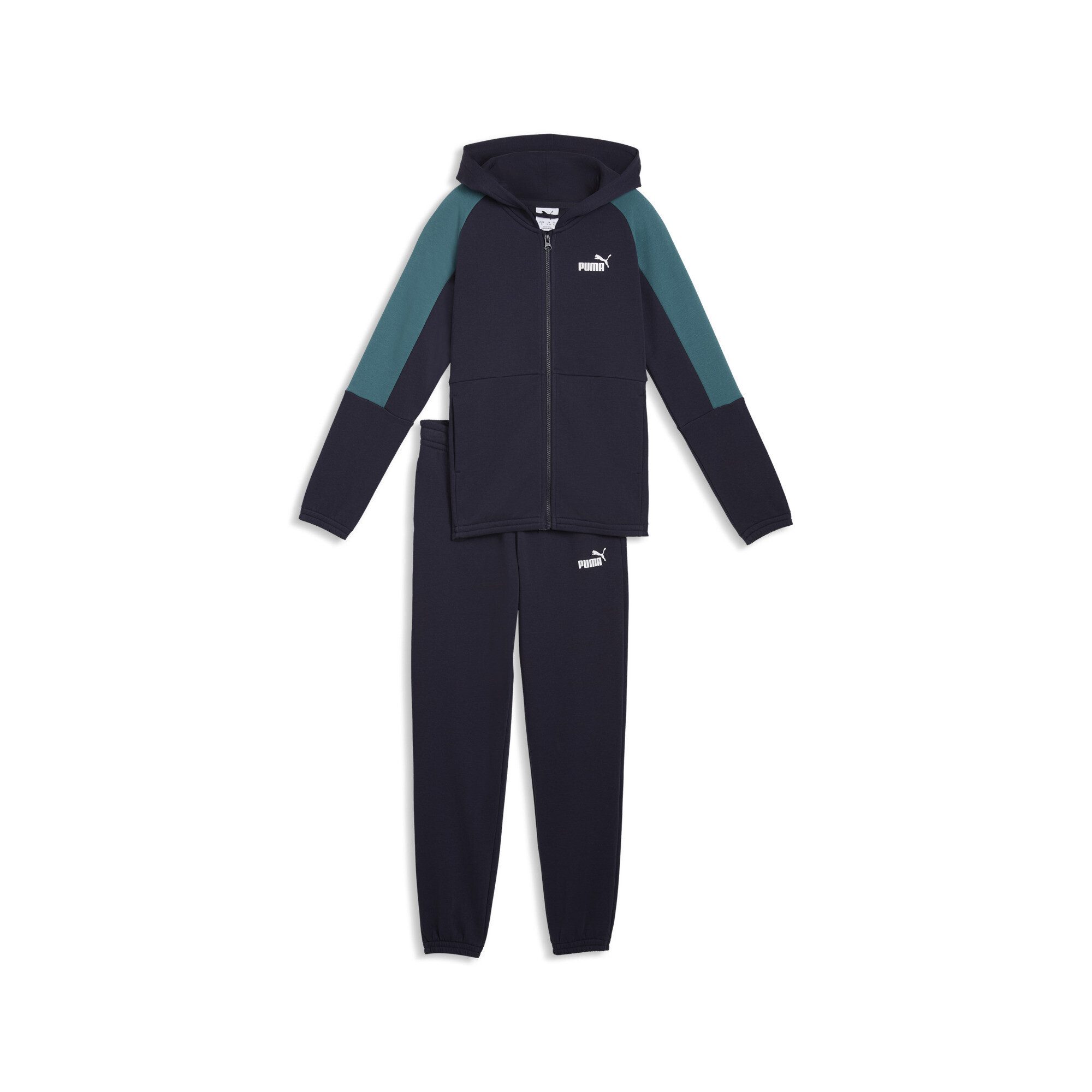 PUMA Jogginganzug Essentials Block Trainingsanzug mit Kapuze Jungen
